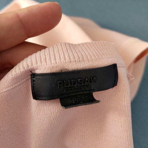 Rudsak Asymmetrical blush Sweater top - Picture 5 of 5
